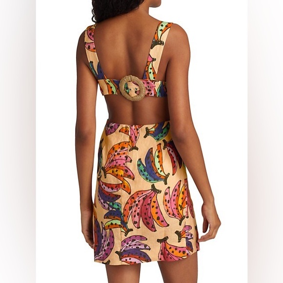 Farm Rio Banana Bunch Belted Mini Dress - Picture 7 of 11